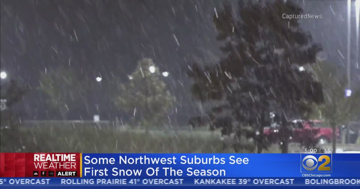 Northwest Suburbs See First Snow Of The Season - CBS Chicago