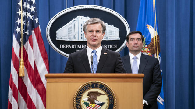 Department Of Justice Holds News Conference On Chinese National Security 