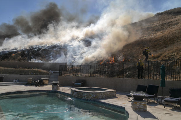 Silverado Fire In Orange Country, California Forces Evacuations 
