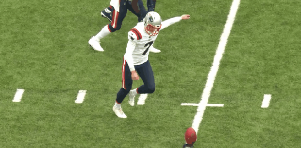 Patriots' failed onside kick