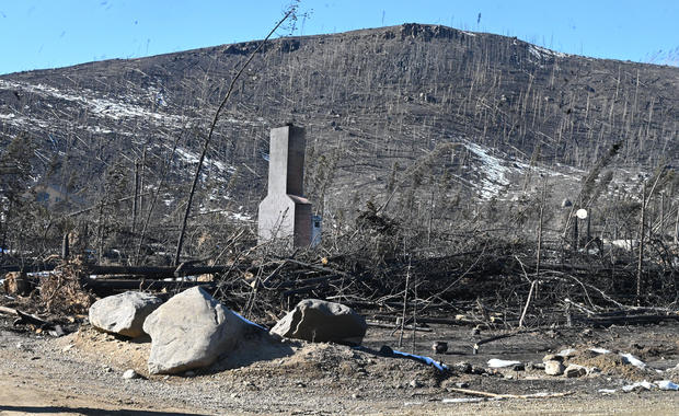 Damage from the East Troublesome Fire 