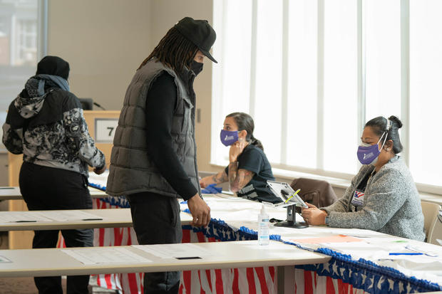 Across the U.S. Voters Flock To The Polls On Election Day 