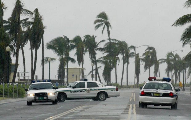Palm Beach County sheriffs patrol on the 