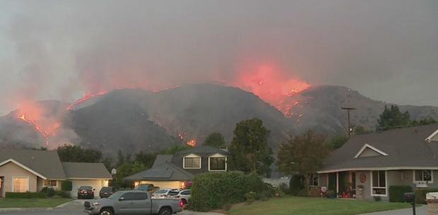 Brush Fire Breaks Out In San Dimas 