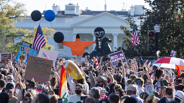 Celebration in Washington over Bidenâs win 