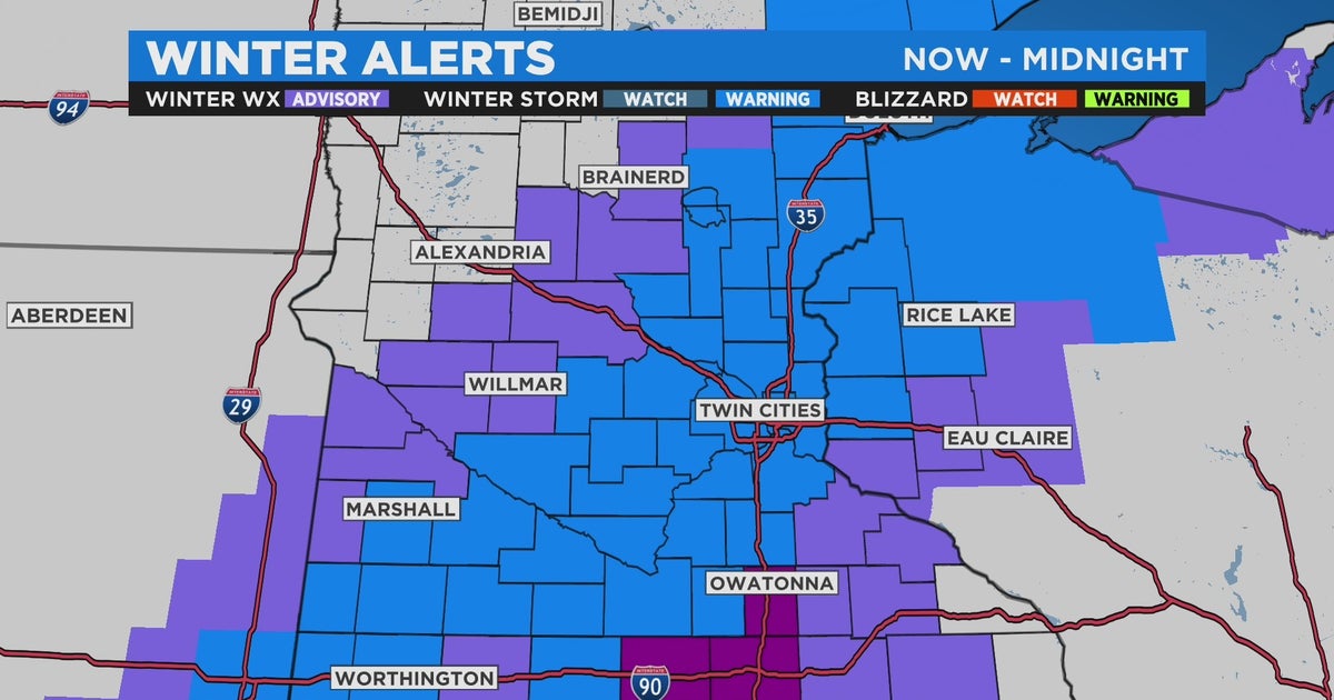 Minnesota Weather Heavy, Wet Snow Falls Across Minnesota, Western