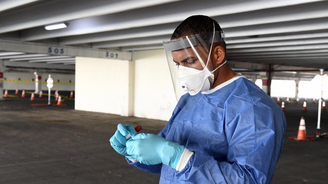 COVID-19 Testing Site Prepares To Open Tomorrow In North Las Vegas 