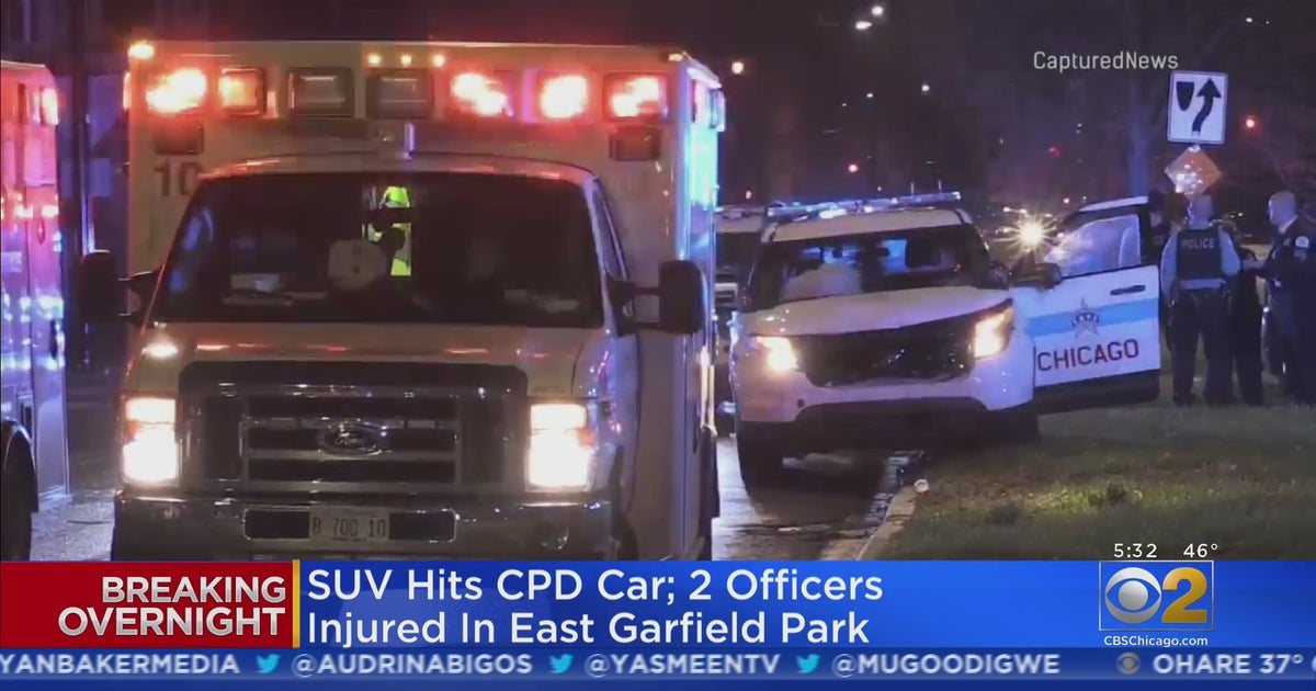 2 Officers Injured After SUV Hits CPD Car In East Garfield Park - CBS ...