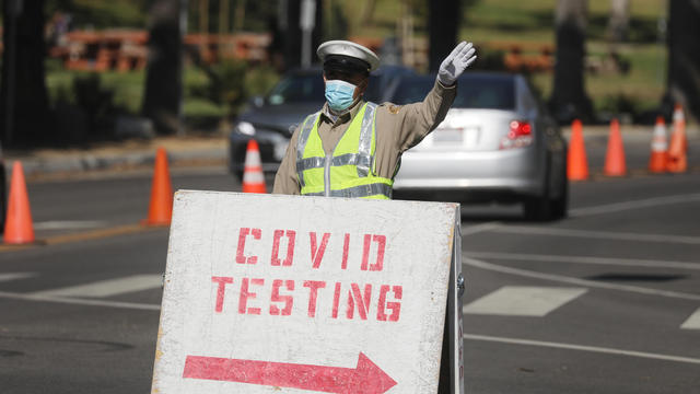 A Covid Testing Site As Cases Surge In California 
