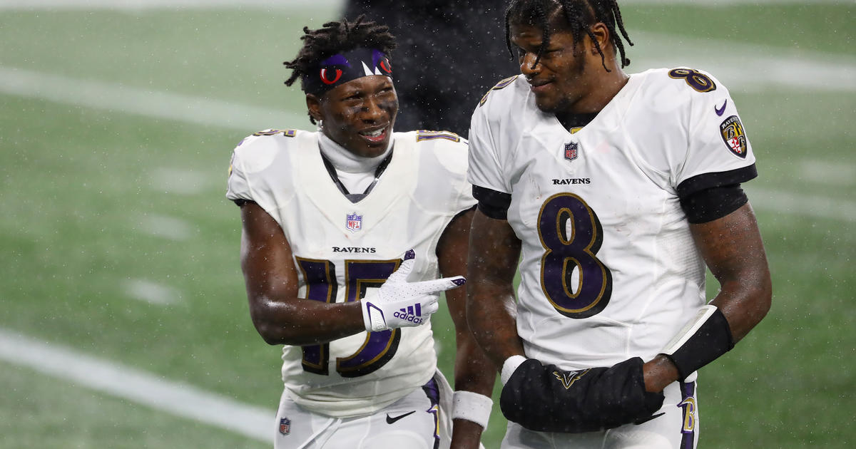 Ravens' Marquise Brown Out For Sunday's Game Against Bears; Lamar