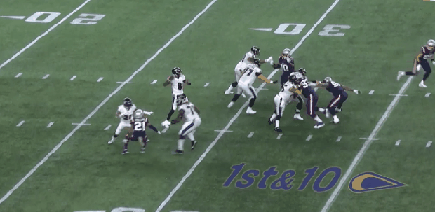 Chase Winovich hits Mark Andrews 