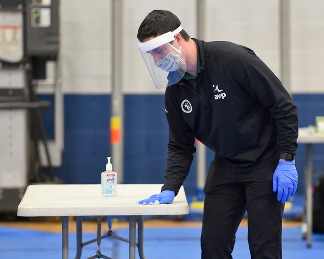 College Students Take COVID-19 Tests Before Traveling Home For the Holiday 