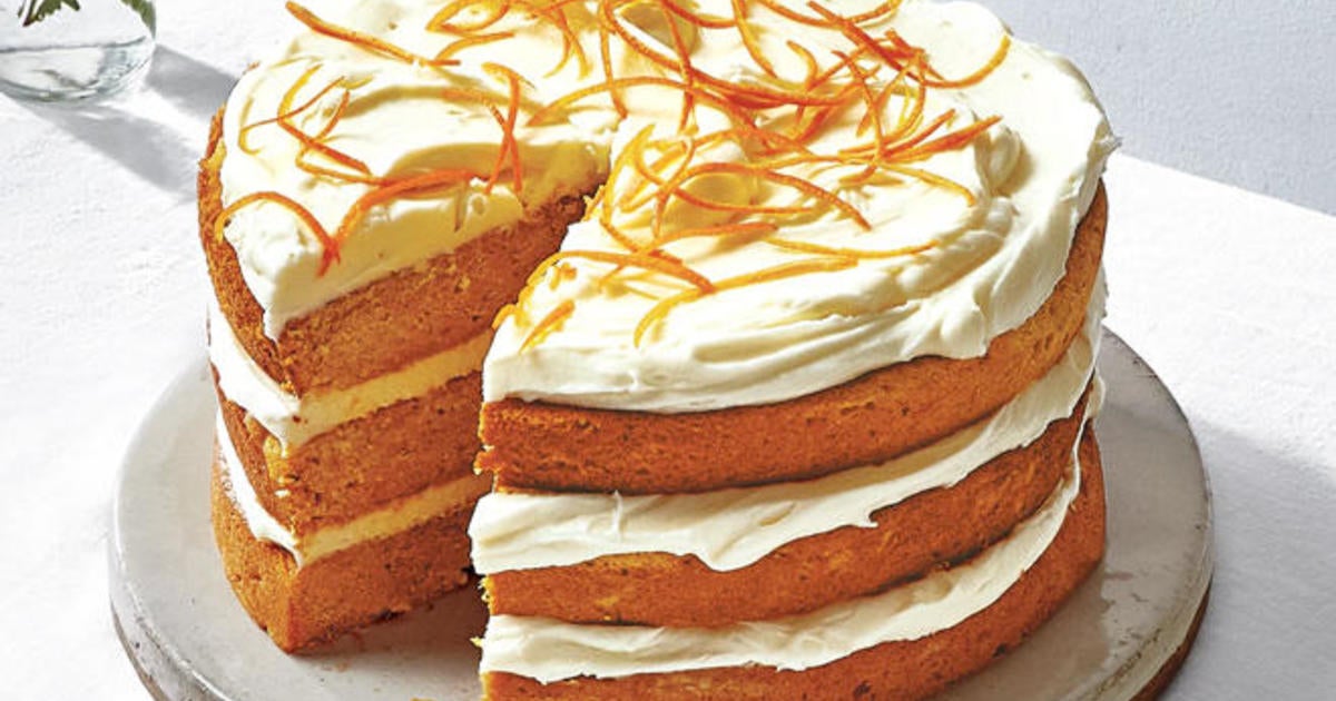 Recipe: Sweet Potato Cake With Salted Cream Cheese Frosting - CBS News