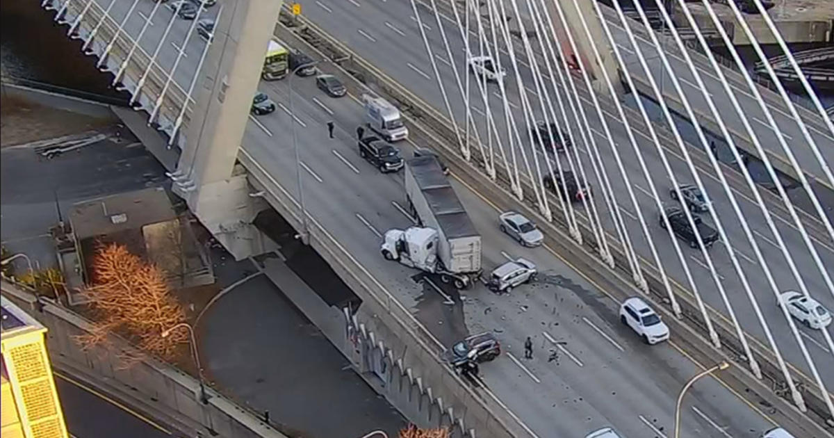 TractorTrailer Crash On Zakim Bridge Leads To Major Traffic Delays