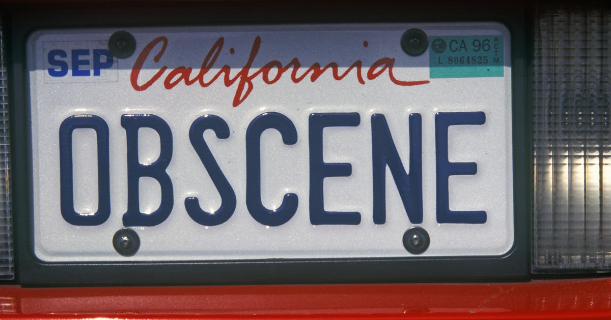 Judge Rules California Can t Ban Offensive License Plates CBS Sacramento