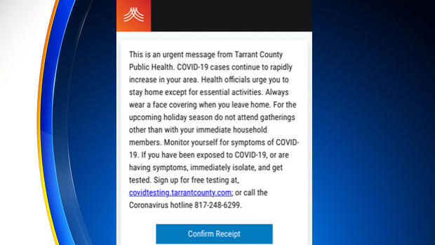 Tarrant County Public Health blast 