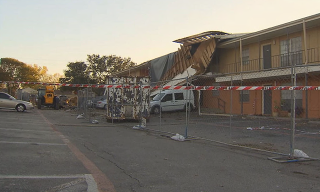 Waterdance Apartments in Arlington after tornado 