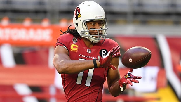 Larry Fitzgerald playing for the NFL's Arizona Cardinals.
