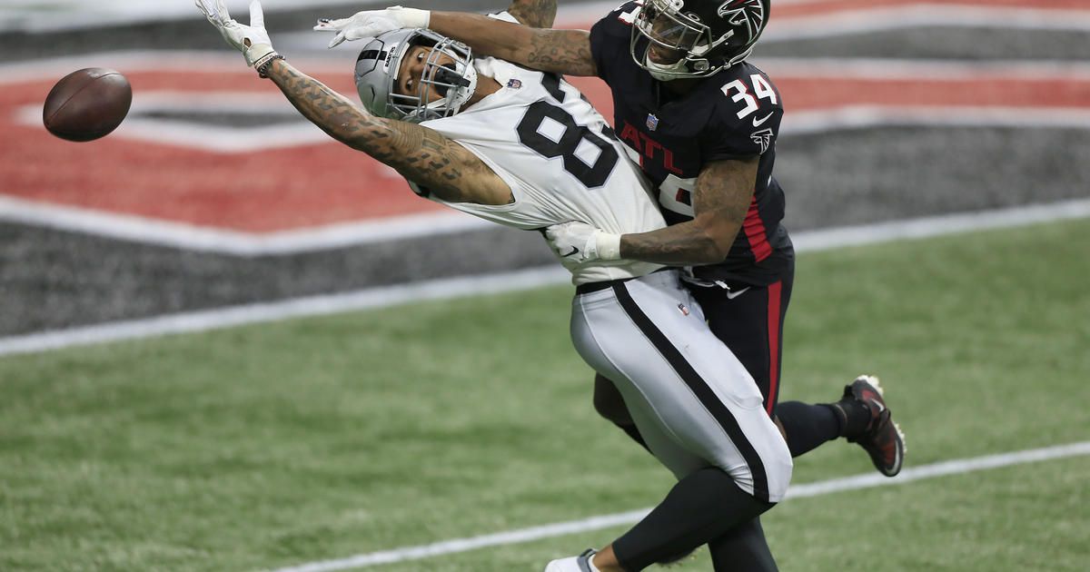 Carr Throws Pick-6, Falcons Rout Raiders 43-6 - CBS Sacramento