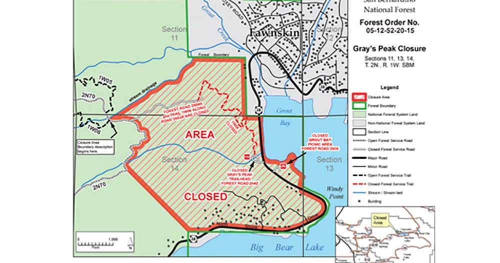 Big Bear Lake Hiking Trail, Picnic Area Closed For Bald Eagle Nesting