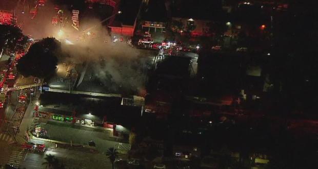 Blaze Rips Through Commercial Building Complex In Pico-Union 