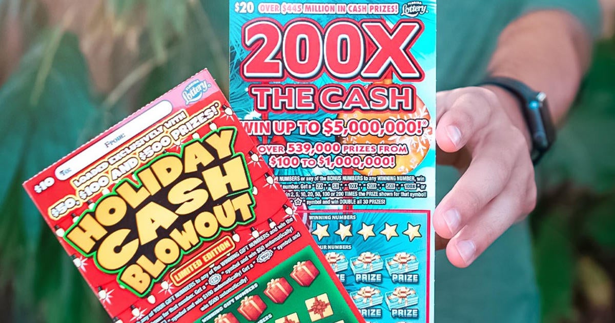 Extra Lucky Florida Man Wins Lottery Scratch Off Jackpot For Second Time Cbs Miami 9554