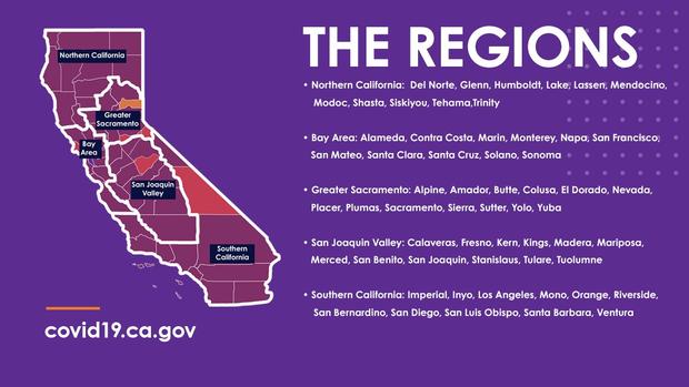 CA hospital regions 