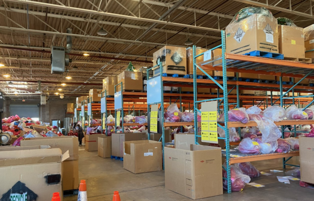 Salvation Army warehouse in Dallas 