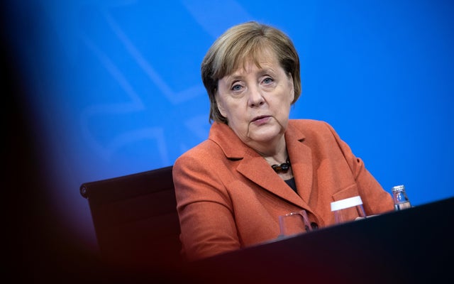 News conference following talks with state leaders at the Chancellery in Berlin