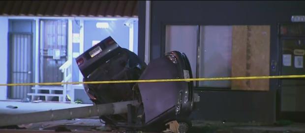 2 Critically Injured After Car Careens Into Pole In Inglewood 