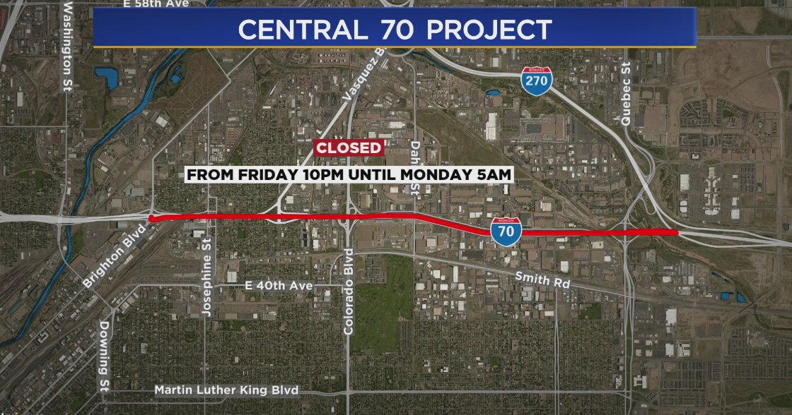 Denver Traffic Alert Weekend Closure Of I70 Planned From Brighton