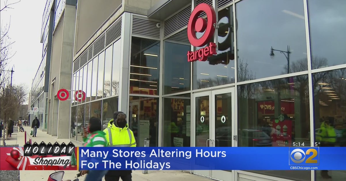 Many Stores Altering Hours For Holidays - CBS Chicago