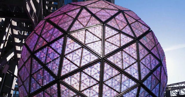 Countdown to 2021 Waterford crystal triangles installed on New Year's