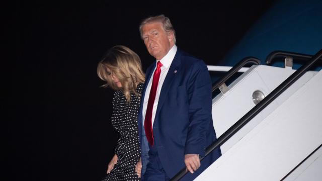 President Trump Arrives In West Palm Beach On Air Force One For Holiday Break 