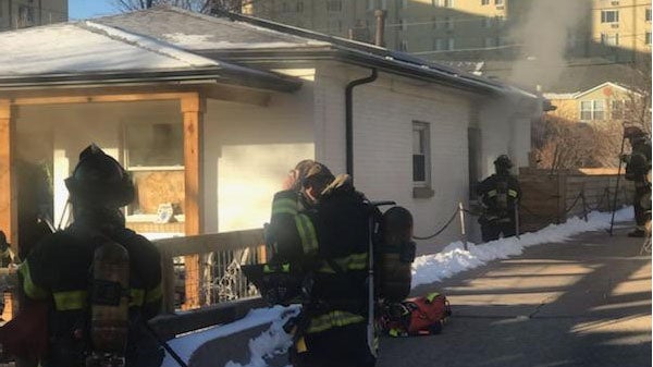 Denver Firefighters Rescue 1 Victim, Dog From Burning Home - CBS Colorado