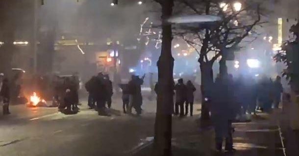 Portland police declare a riot as New Year's Eve protest gets out of