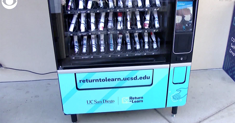 UC San Diego Using Vending Machines To Dispense COVID19 Tests To