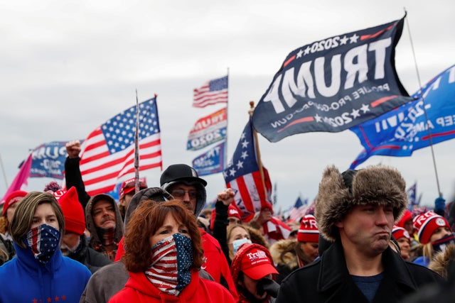 U.S. President Donald Trump holds a rally to contest the certification of the 2020 U.S. presidential election results by the U.S. Congress in Washington 