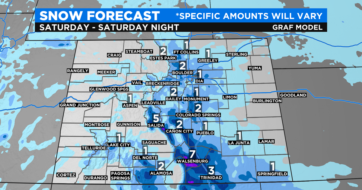 Denver Weather: The First Snow Of The Year Arrives Saturday - CBS Colorado