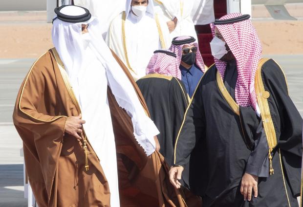 Emir of Qatar Sheikh Tamim bin Hamad al-Thani in Saudi Arabia 
