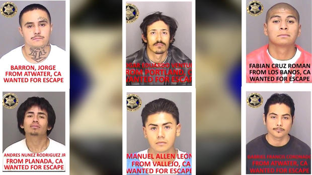 Escaped Merced County inmates 