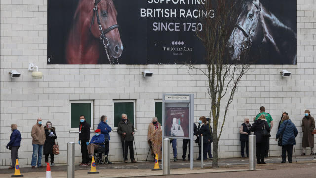 Covid-19 Mass Vaccination Site Opens At Epsom Racecourse 