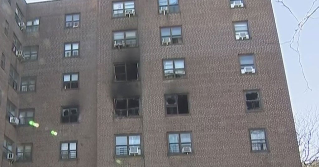 12 People, Including 2 Firefighters, Hurt In Bronx Apartment Fire - CBS ...