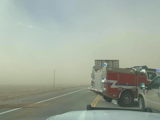 Highway 40 closed dust storm 