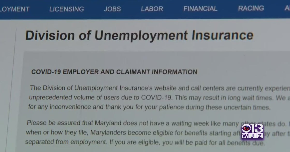 Over 41K Marylanders Filed For Unemployment In Last Week CBS Baltimore