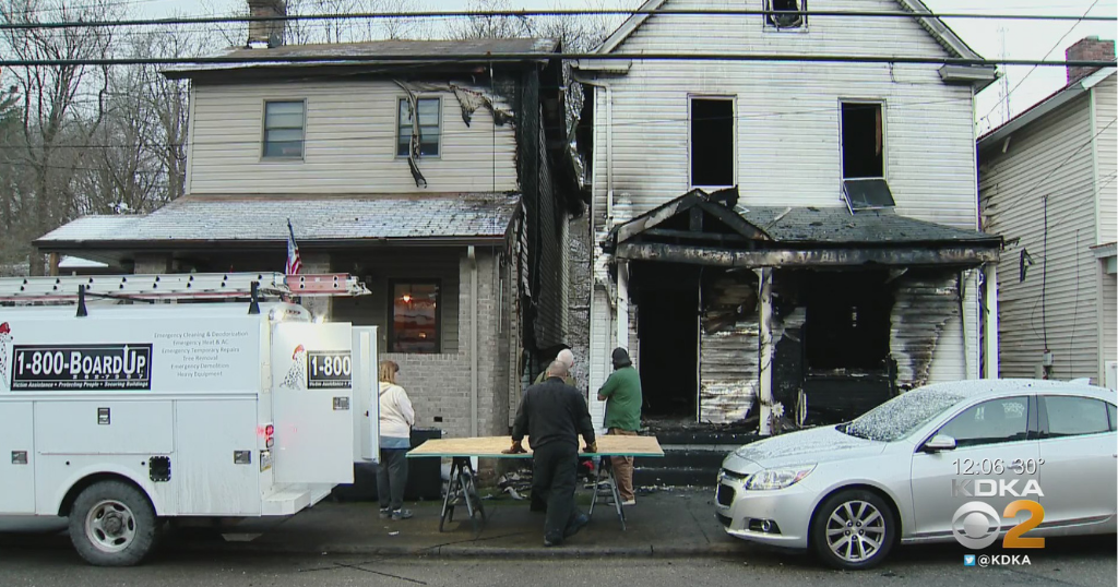 Early Morning Fire Destroys 1 Home In Carnegie, Damages 3 Others CBS