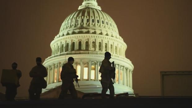 National Guard Troops Outside of the US Capitol 