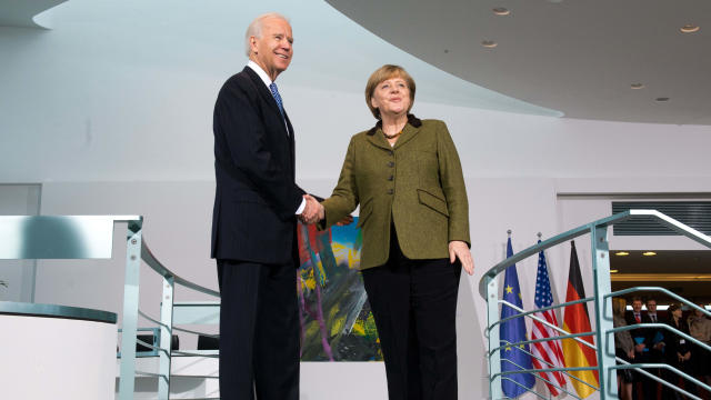 Biden meets Merkel 