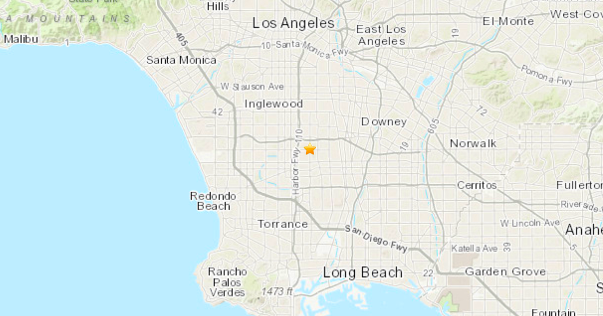 Small Earthquake Hits Willowbrook, Rattles South LA, Bay Areas CBS Los Angeles