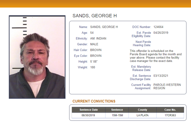 George Sands 2 (Fatal Reservation Shooting, from DOC) 